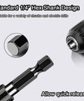Pro Grade Deburring External Chamfer Tool With Tungsten Carbide Blades For Copper Steel Aluminum Quick Release One Quarter Inch Hex Shank Deburring Drill Bit Bolt Thread Repair Tool Three Cutting Edges with 1/4 inch hex shank
