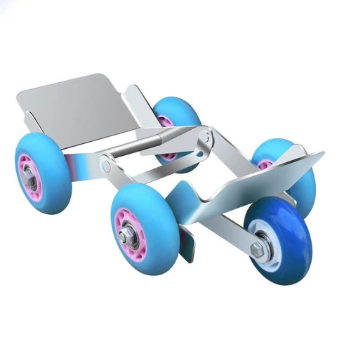Heavy Duty Flat Tire Trolly Cart With 5 Smooth Rolling Wheels for Cars, Vans, or Electric Trikes with flexible steering.