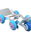 Heavy Duty Tire Wheel Dolly Roller For Motorcycle And Tricycle with five smooth rolling wheels and sturdy steel frame.