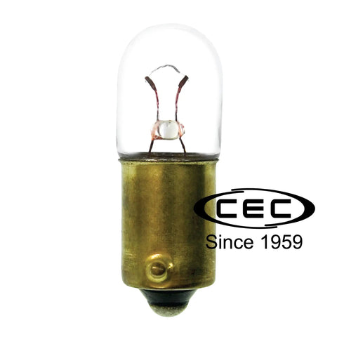 Mini Incandescent Light Bulb T3.25 6.3V BA9s Base 0.945W 20,000 Hour Life 10 Pack Replacement For Instrument Panel Dashboard Lights