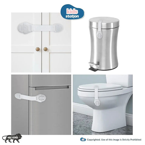12 Pack Baby Safety Cabinet Locks White Two Step Locking System To Keep Toddlers Out Of Cabinets Drawers And Appliances