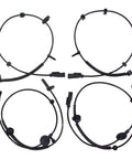 Straight Up Abs Wheel Speed Sensor For Front Rear Left Right Buick Enclave Chevy Traverse Gmc Acadia Saturn Outlook 3.6L V6 Engines, set of four sensors