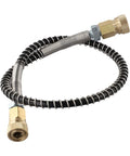 Bad Ass High Pressure Stainless Steel Air Hose Line M10x1 Male To Male With Awesome Coiled Spring Design For Tough Jobs Like Tank Inflation Rated Crazy Good At 4500 Psi Reliable Leak Proof Performance For Any Job Site, 50cm coiled hose