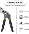 3 Inch Manual Sheet Metal Bender And Straight Jaw Hand Seamer For Metal Folding And Flattening With 75 Millimeter Head Width.