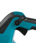 Close-up of the handle and trigger of the Top Shelf Brushless Cordless Leaf Blower Featuring Smooth Trigger Cruise Control.