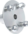 Front view of Pair Of 4x4 Heavy Duty Live Axle Hubs With One To Three Quarters Inch Step Down For Go Karts ATVs And Trailers, metal, 4 lug.