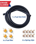 Dirt Bike Gas Fuel Line Hose And Inline Filter Kit For 50cc To 250cc Dirt Bikes ATVs Scooters And Go Karts Fits GY6 Taotao Coolster
