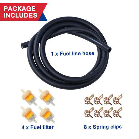 Dirt Bike Gas Fuel Line Hose And Inline Filter Kit For 50cc To 250cc Dirt Bikes ATVs Scooters And Go Karts Fits GY6 Taotao Coolster