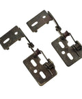Beefy Sturdy Pair Of Antique Brass Knife Hinges With Half Inch Overlay For Five Eighths Inch Door Thickness Brown Finish Replacement Cabinet Hardware