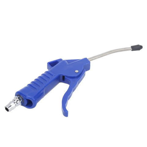 Heavy Duty Air Blower Gun With Thick Cushioned Grip Rustproof Abs Body And Interchangeable Tips For Kicking Dust Grease Dirt Off Trucks Farm Equipment Shop Tools And Engines Zero Hassle Workhorse Design, blue grip and nozzle