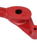 Heavy Duty Carbon Steel Manual Pipe Bender for Accurate 90 To 180 Degree Bending of Galvanized Aluminum Alloy Iron and Steel Tubing, red tool detail.