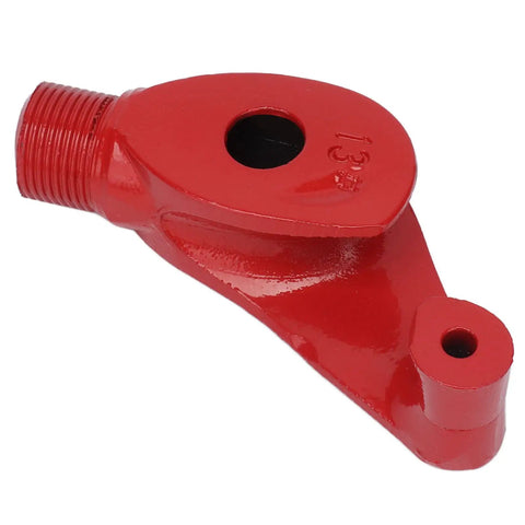 Heavy Duty Carbon Steel Manual Pipe Bender for Accurate 90 To 180 Degree Bending of Galvanized Aluminum Alloy Iron and Steel Tubing, red tool detail.