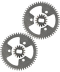 Wheel Drive Gear 130-2349 With Two Pinions 131-5399 Replacement Kit For Lawn Mower Parts, view of gear set on white background.