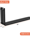 Heavy Duty 4000 Lb Skid Steer Pallet Forks 48 Inch Forklift Blades for Tractors, dimensions labeled, side view