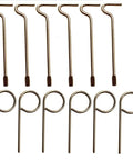 Top Shelf Emergency Key Kit For Interior Door Locks With Kwikset Schlage Includes Twelve Heavy Duty Brass Tools, six round and six flat pins.