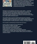 Back cover of a book with PEN logo, title Practical Electrical Power Substation Design, dark blue background, barcode bottom right