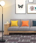 Mid Century Modern White Glass Ball Floor Lamp For Living Room Bedroom Office And Hotel, Tall 60 Inch Stand With G9 Base