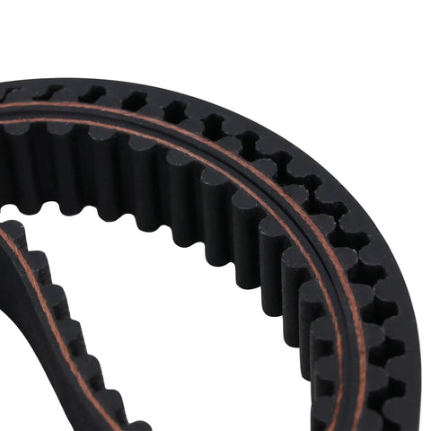 Close-up of 44 inch cogged drive belt from Mower Idler Pulley And Deck Belt Kit For 30 Inch Deck Walk Behind Mowers