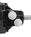Close-up view of Heavy Duty Power Steering Box For GM 1500 2500 3500 Truck And Van 2002 To 2022 with white connectors.