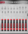 11 Piece Precision Screwdriver Set With Magnetic Tips For Eyeglasses, Watches, Computers, Laptops And Phones, Includes Phillips, Slotted And Torx Bits, Non Slip Grip