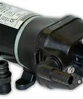 Quad DC Water Pump With Bypass Included For 32V System, self priming diaphragm pump, four piston design, quick connect ports