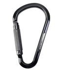 Auto Twist Lock Aluminum Carabiner 22kN Rating With Huge Opening Gate For Climbing, Rescue And Outdoor Work, Heavy Duty Yet Lightweight