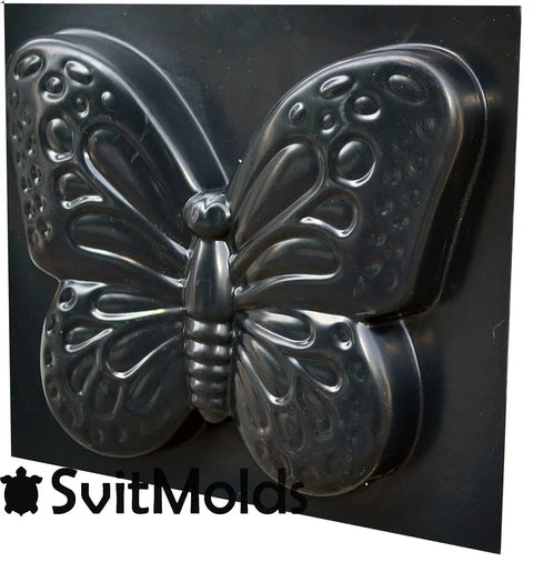 Butterfly Concrete Mold For DIY Stepping Stone Garden Path Decor 8.66 By 6.69 Inch ABS Plastic Molding Tool Durable One Piece Mold