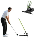 Golf Alignment Stick Holder And Training Aid For Aiming, Putting, Full Swing, Posture Correction, And Swing Plane Practice