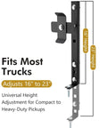In Bed Spare Tire Bracket For Pickup Trucks Universal Spare Tire Carrier Mount With Adjustable Height 16 To 23 Inches