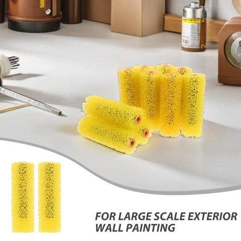 Forty Heavy Duty Paint Texture Sponge Rollers For Nailing Perfect Embossed Wall Finishes On Gnarly Surfaces With An Elastic Grip That Makes Rolling Breezy For Total Game Changing Home Improvement Upgrades, shown in a pack with various angles.