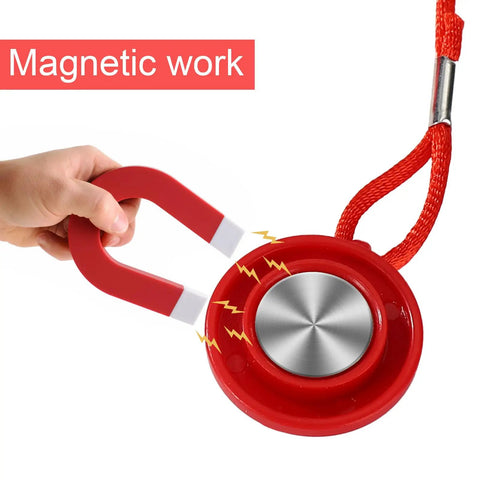 Demonstration of Two Pack Treadmill Magnetic Safety Keys Replacement showing strong magnet on round emergency stop key, red ABS material.
