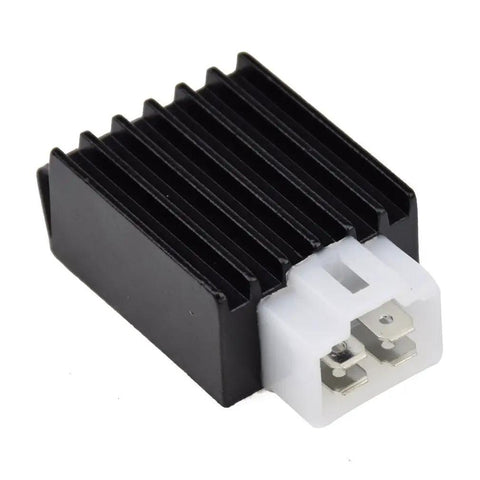 Voltage Regulator Rectifier 4 Pin Replacement For Tao Tao ATA 110 125 135 Coolster 110cc ATV Quad Roketa with black heat sink