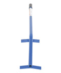 Heavy Duty Steel Manual Drum Upender With Long 41 Inch Handle for Tipping Horizontal Barrels Smoothly, top view showing grip and wide plate.