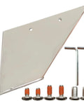 Skeg Guard For Alpha One Gen 2 Boats Protects Against Ramp Drag And Wear Corrosion Heavy Duty Marine Grade Stainless Steel Direct OEM Replacement 27031 Fits Mercury MerCruiser 1991 To Present with mounting hardware view
