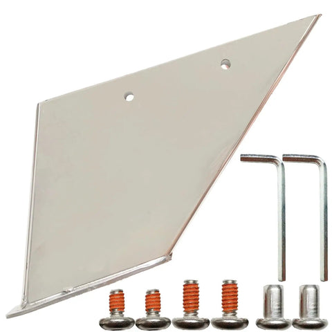 Skeg Guard For Alpha One Gen 2 Boats Protects Against Ramp Drag And Wear Corrosion Heavy Duty Marine Grade Stainless Steel Direct OEM Replacement 27031 Fits Mercury MerCruiser 1991 To Present with mounting hardware view