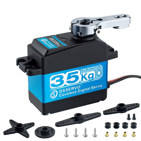 Beefy 35Kg Digital RC Servo With All Metal Gear Coreless Motor Waterproof For RC Robots Cars Trucks 270 Degree Control