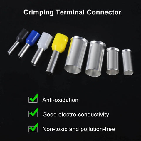 400 Piece Wire Ferrule Terminal Kit With Silver Plated Copper Ferrules Crimp Connectors Insulated Cord Pin Ends And Sleeves