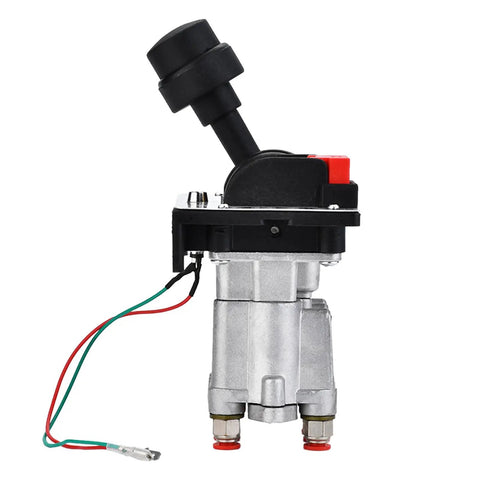 Dump Truck PTO Control Valve Set Dual Air Shift Valve Kit With Kickout Pneumatic PTO Switch, silver and black with wiring