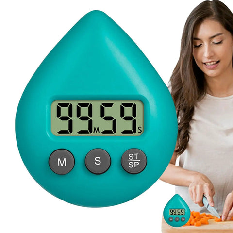 Waterproof Digital Timer With Suction Cup Loud Alarm For Kitchen Cooking Shower Exercise And Study Lcd Display Countdown Clock