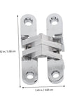 Front view of Secret Door Hinge For Doors And Cabinets Heavy Duty Invisible Hinge For Quiet Smooth Operation Vintage Style.