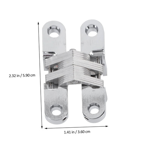Front view of Secret Door Hinge For Doors And Cabinets Heavy Duty Invisible Hinge For Quiet Smooth Operation Vintage Style.