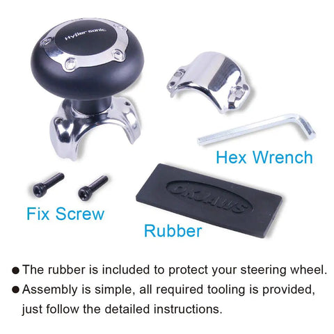 Power Handle Steering Wheel Spinner Knob For Easy Driving And Comfy Grip Reduces Fatigue One Hand Operation Car Accessory Kit
