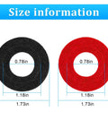 Hella Tough Positive Battery Terminal Connectors Featuring Heavy Duty Fiber Gasket Seals Universal Fit black and red gaskets 1.73 x 0.78 inches.