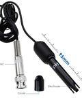 Heavy Duty PH And Temperature Water Quality Tester Meter With Automatic Temperature Compensation And Illuminated Screen probe and electrode