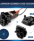 Heavy Duty Aluminum Transmission Housing Gearbox Case for TRX4M 1 18th Scale RC Crawler Upgrade Parts and Accessories Black