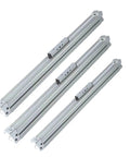 Hella Durable Guide Type Pneumatic Rodless Cylinder and Straight Stroke Actuator set in three sizes for industrial applications.