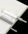 Magnetic Push Latch Kit for Cabinets and Drawers, Quiet Door Stop Closer with Soft Close Damper shown on installation surface