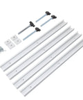 Woodworking T Track And Slider Kit Pro Grade Aluminum Miter Track Jig With Four Sliders Four Screw Rods And Twelve Screws Scratch Proof Guide Rail