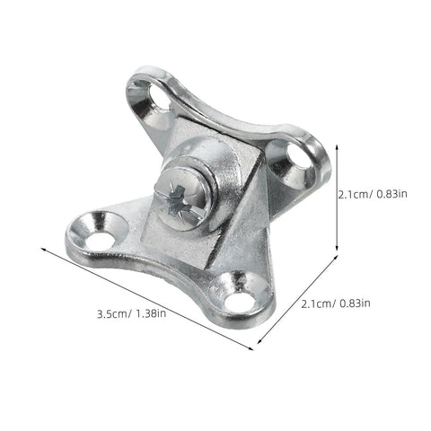 Butterfly Corner Brace Brackets 12 Pack Zinc Alloy Silver for Cabinets and Beds with dimensions 2.1x3.5 cm