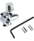 AMI PARTS BPV31 bullet piercing valve, chrome for 1/4–3/8 in fridge tubing; includes Allen key and 2 ferrule sleeves
